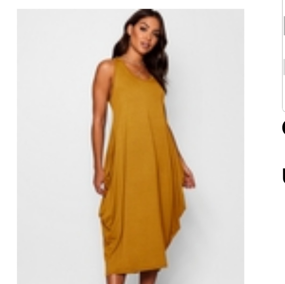 Racer Back Ruched Maxi Dress